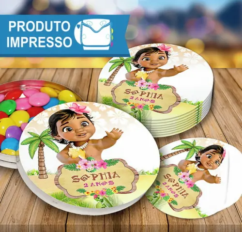 Rótulos para Latinha Moana Baby