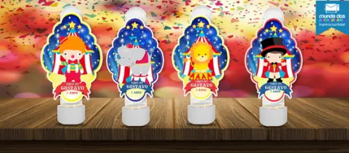 Rótulos para Tubete Circo