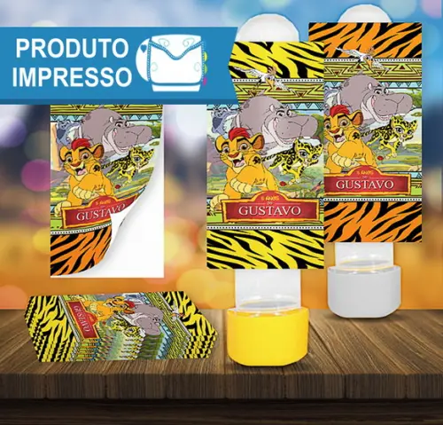 Rótulos Tubetes Personalizados A Guarda do Leão