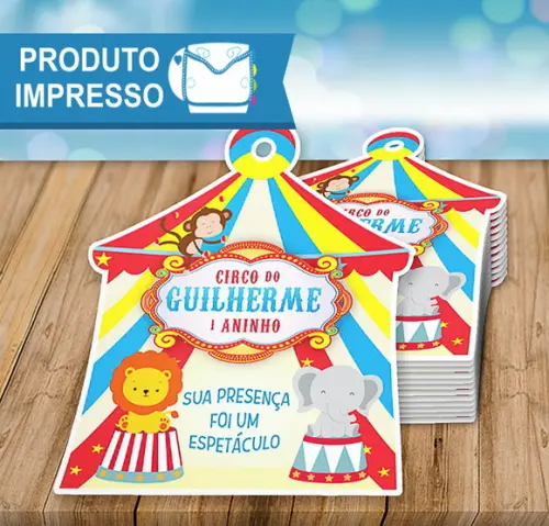 Tag Agradecimento Circo