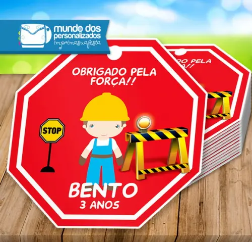 Tag Agradecimento Construção