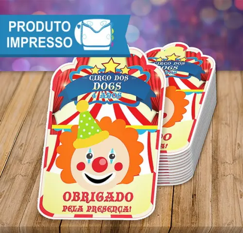 Tag Agradecimento Circo Menino