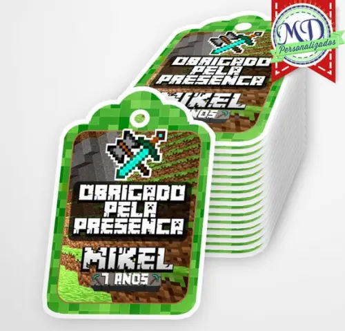 Tag Agradecimento Minecraft