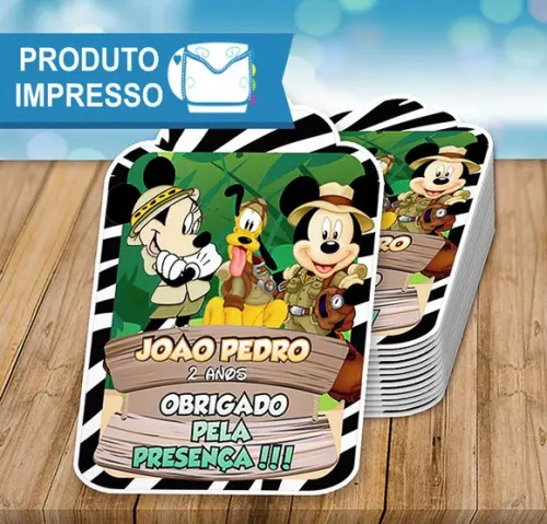 Tag Agradecimento Mickey Safari