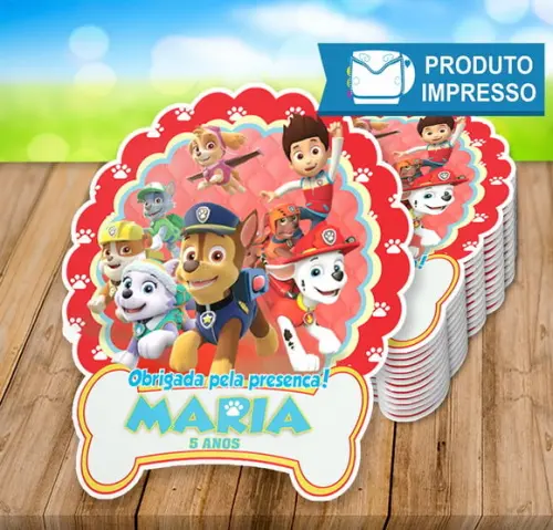 Tag Agradecimento Patrulha Canina Menina