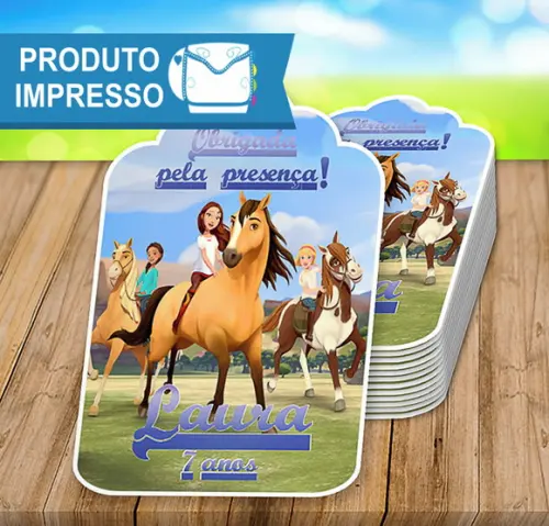 Tag Agradecimento Spirit o Corcel Indomável