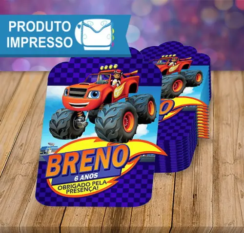 Tag de Agradecimento Blaze And The Monster