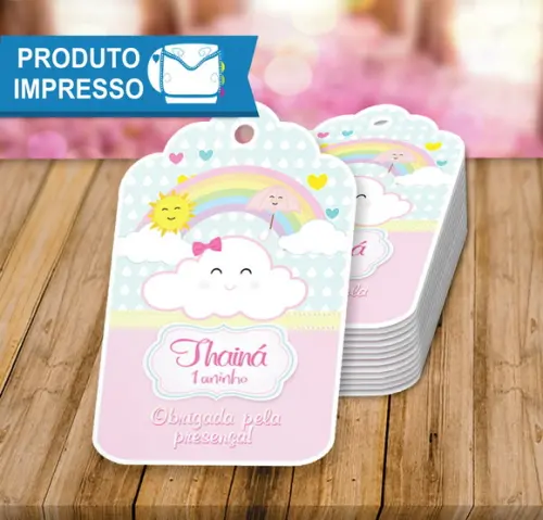 Tag de Agradecimento Chuva de Amor