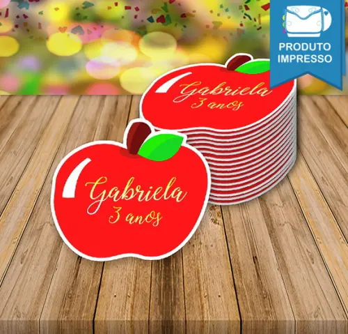 Tag de Agradecimento Branca de Neve