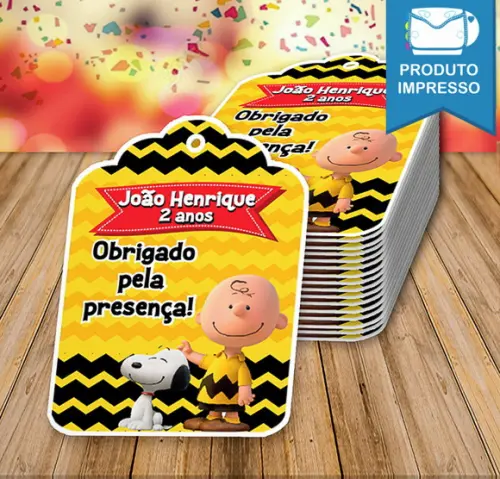 Tag de Agradecimento Snoopy