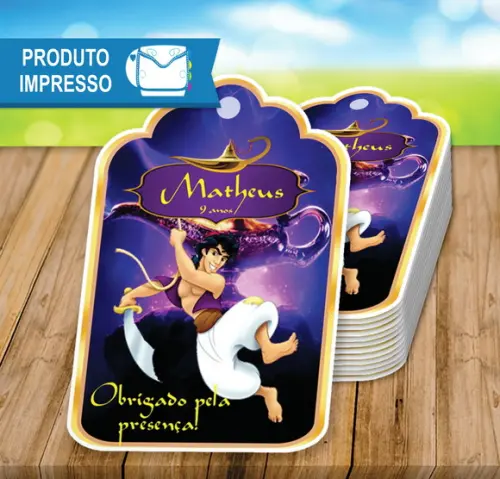 Tag de Lembrancinha Aladdin