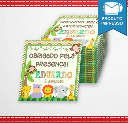 Tag lembrancinha Safari