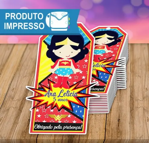 Tag Lembrancinha Mulher Maravilha