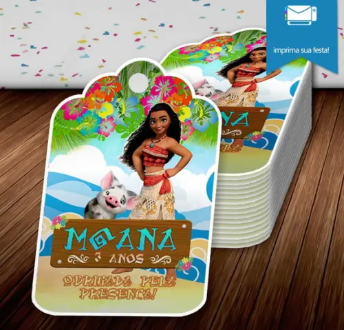 Tag Moana para Lembrancinhas