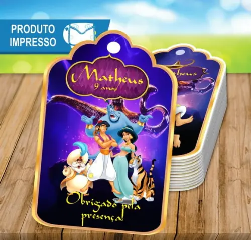 Tag para Lembrança Aladdin