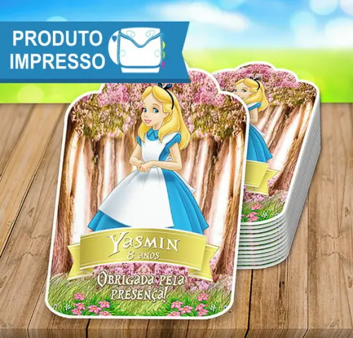 Tag para Lembrancinha Alice