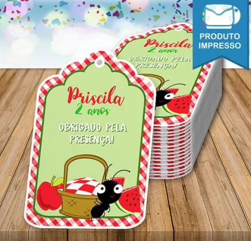 Tag para Lembrança Picnic