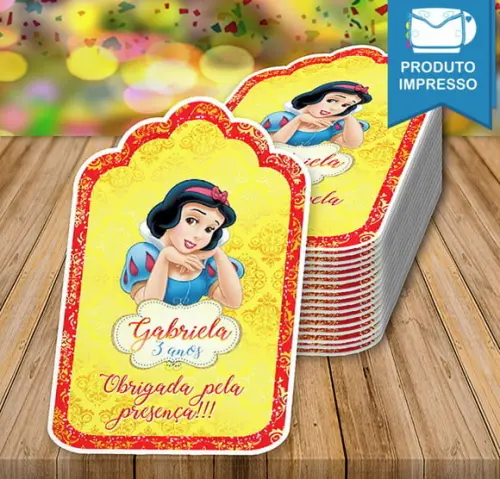 Tag Para Lembranças Branca De Neve