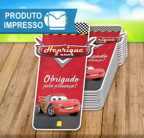 Tag para Lembrancinhas Carros