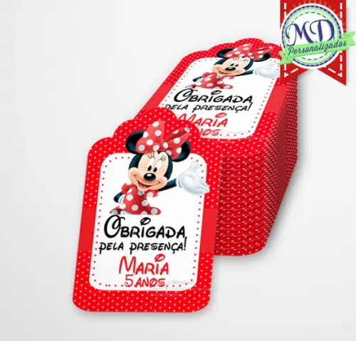 Tag para Lembranças Minnie