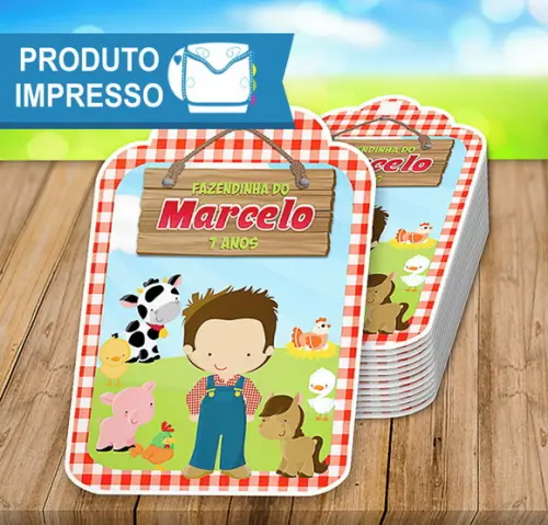 Tag para Lembrancinhas Fazendinha