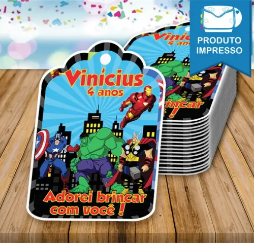 Tags Agradecimento Vingadores