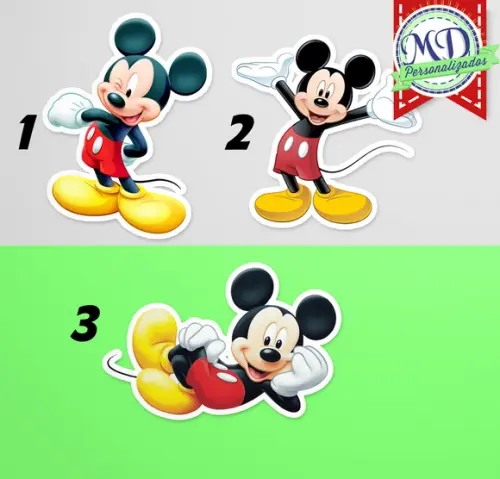 Topper com palito Mickey