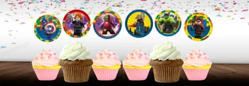 Topper Cupcake Lego