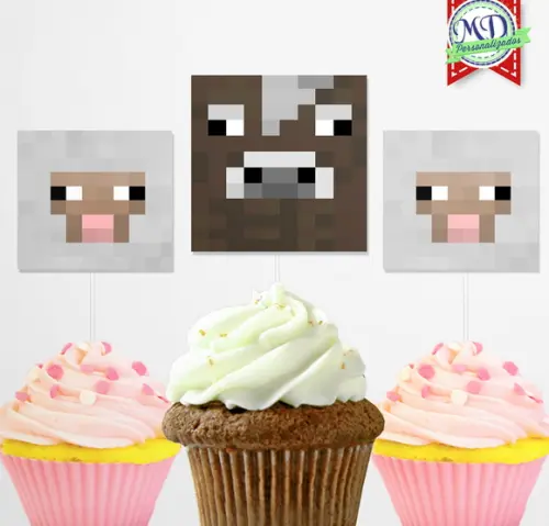 Topper Docinhos Minecraft