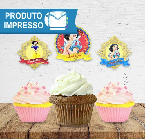 Topper para Doces Branca de Neve