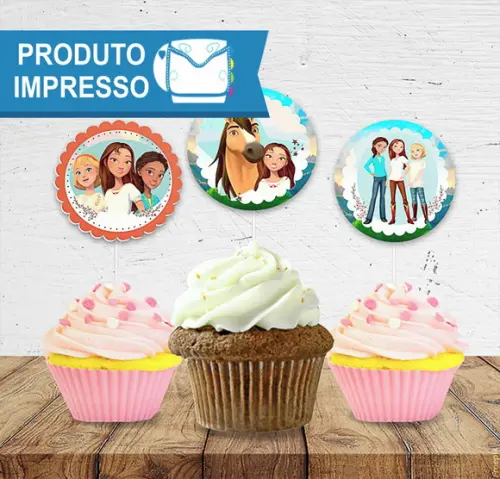 Topper para Doces Spirit o Corcel Indomável