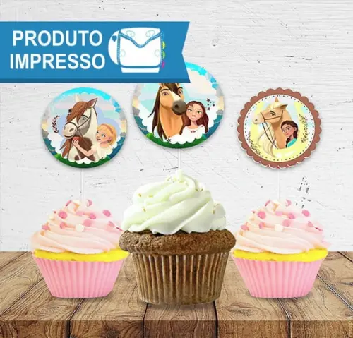 Topper para Doces Spirit o Corcel Indomável