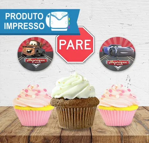 Topper para Docinho Carros
