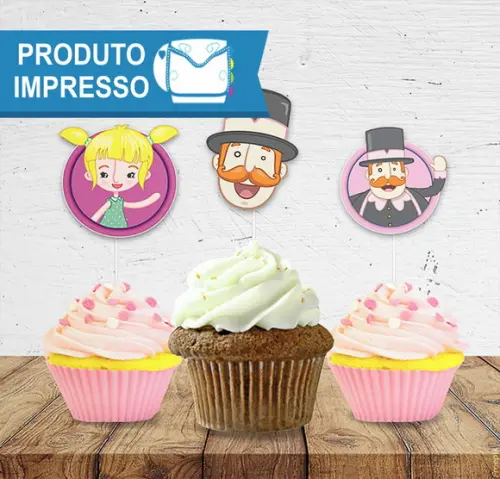 Topper para Docinho Mundo Bita e as Crianças