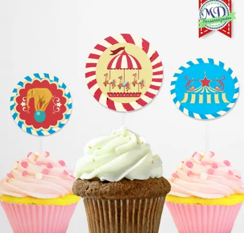 Topper para Docinho Circo