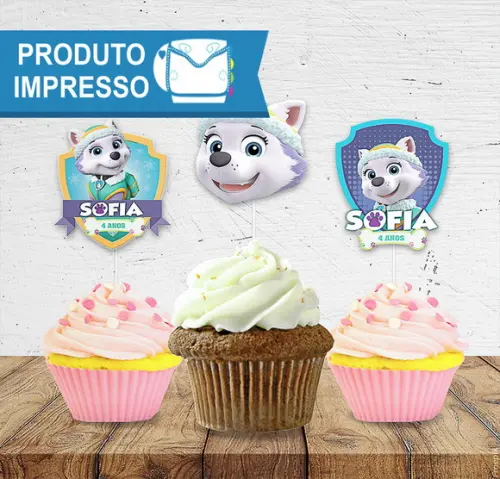 Topper para Docinho Everest da Patrulha Canina