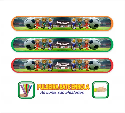 Pulseira Bate Enrola Copa do Mundo