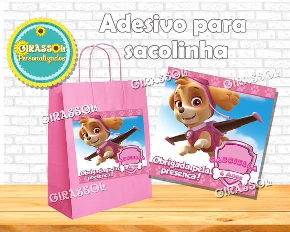 Adesivo de sacolinha Skye - Patrulha Canina