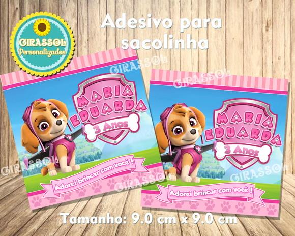 Adesivo de sacolinha Skye - Patrulha Canina