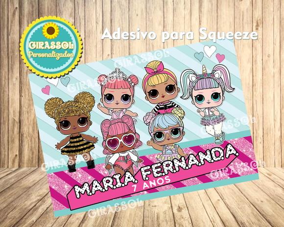 Adesivo para Squeeze LOL Surprise