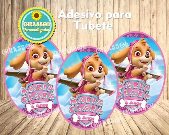 Adesivo para Tubete Patrulha Canina - Skye