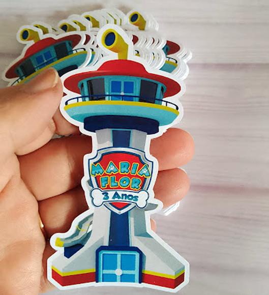 Aplique para Tubete - Torre da Patrulha Canina