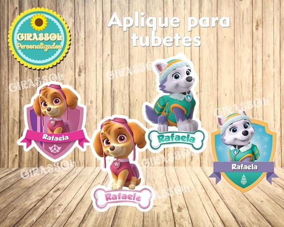 Aplique para Tubete -patrulha Canina