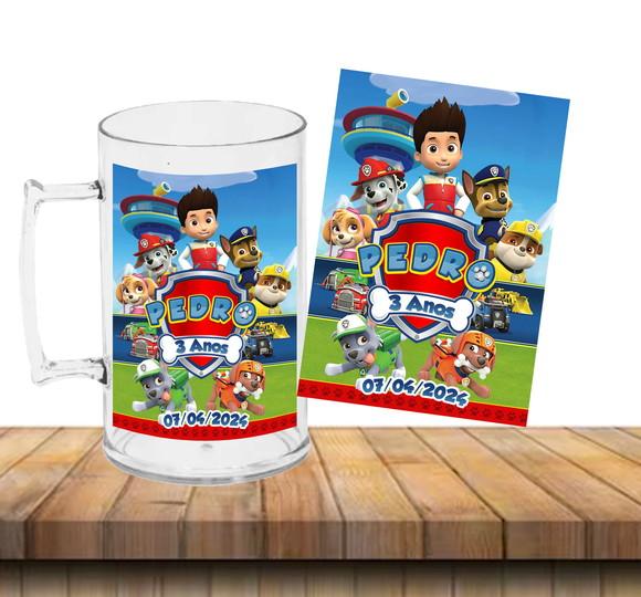 Caneca Acrílica Patrulha Canina