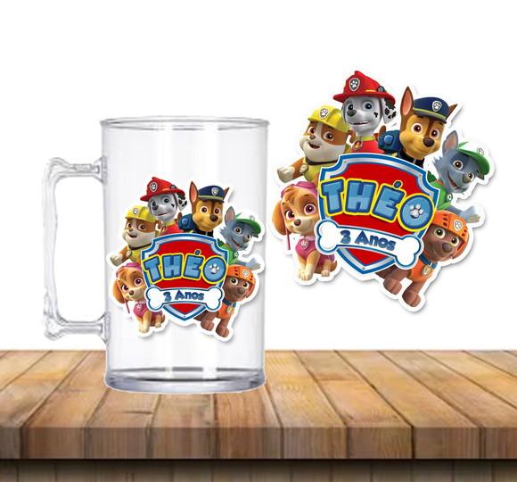 Caneca Acrílica Patrulha Canina