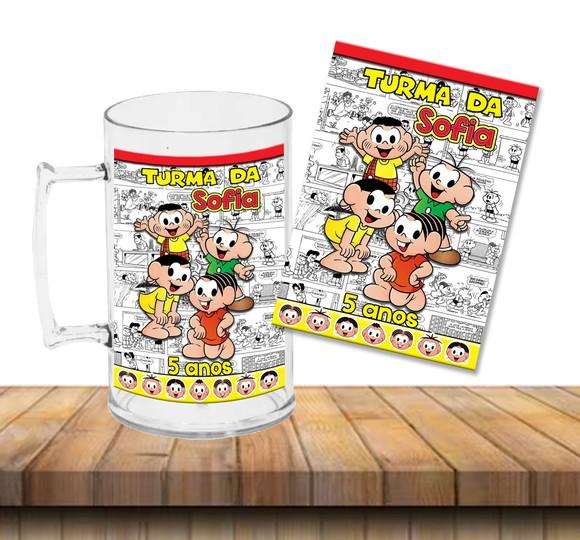 Caneca Acrílica Turma da Mônica