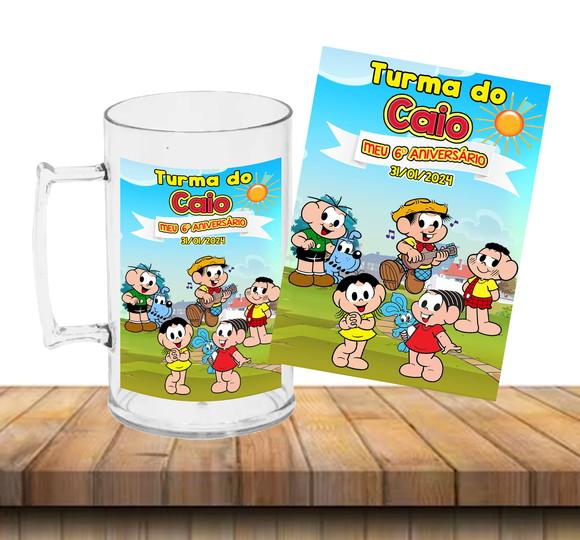 Caneca Acrílica Turma da Mônica