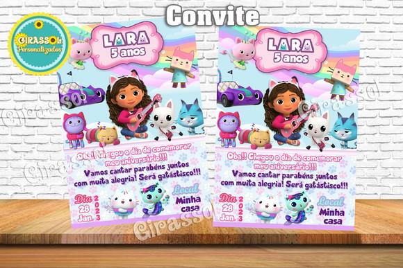 Convite Casa Mágica da Gabby