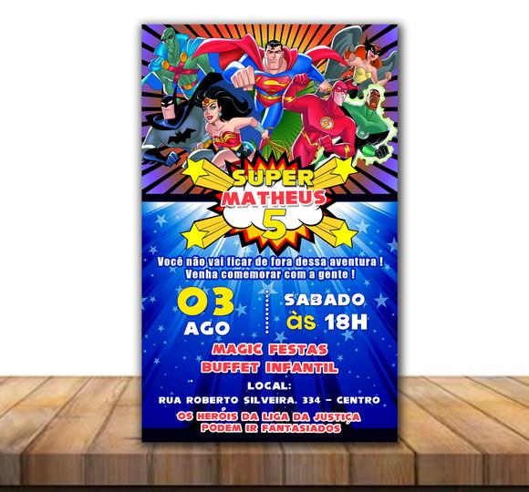 Convite Digital Liga da Justiça