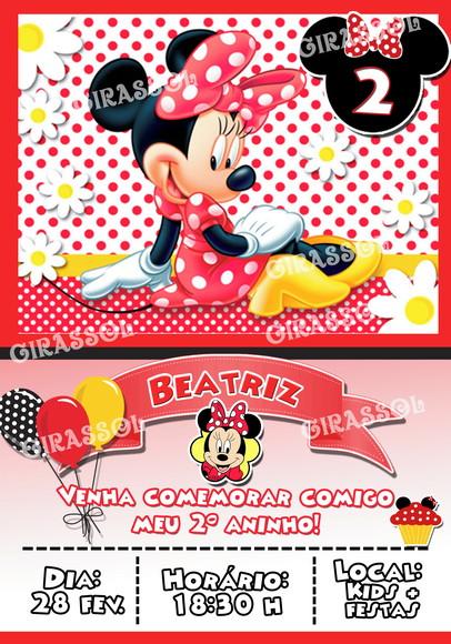 Convite Digital Minnie